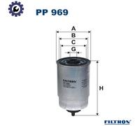FUEL FILTER PP 969 FOR LAND ROVER DEFENDER/Cabrio/Pick/Up/Station/Wagon/SUV 2.5L