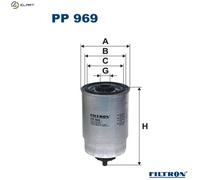 FUEL FILTER PP 969 FOR LAND ROVER DEFENDER/Cabrio/Pick/Up/Station/Wagon/SUV 2.5L