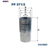 Filtron Fuel Filter PP 971/2 - Spin-on for Renault Trucks Mascott Van