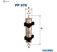 FUEL FILTER PP 976 FOR BMW 3/Convertible/E46/Compact M47D20 2.0L 4cyl 3 E46 3.0L