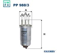 FUEL FILTER PP 988/3 FOR RENAULT DUSTER/SUV LOGAN/EXPRESS TONDAR/90 DACIA