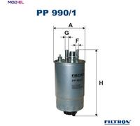 FUEL FILTER PP 990/1 FOR VAUXHALL MERIVA/Mk OPEL Z 13 DTJ 1.2L 4cyl MERIVA Mk I