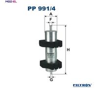 Filtron Fuel Filter PP 991/4 – In-line Filter for Audi, Porsche