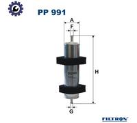 FUEL FILTER PP 991 FOR AUDI CMGB/CGLC 2.0L 4cyl A6