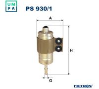 Filtron Fuel Filter PS 930/1 for Honda Accord VI F23A1/F23A2 2.3L 4cyl