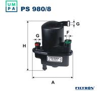 FUEL FILTER PS 980/8 FOR RENAULT CLIO/EURO/III K9K774/764 1.5L 4cyl CLIO III