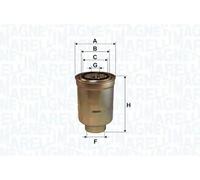 Fuel filter Spin-on Filter 153071762560 MAGNETI MARELLI for HYUNDAI KIA