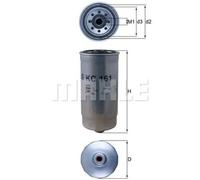 MAHLE KC161 Fuel Filter 81mm Diameter 177mm Height Fits Renault Master Pro
