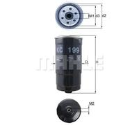 Mahle Original Fuel Filter KC 199 KNECHT for Hyundai Trajet 2.0 2001-2008