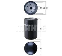 Fuel filter Spin-on Filter KC 24 MAHLE for GAZ RENAULT TRUCKS MERCEDES-BENZ MAN