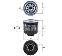 Mahle Original Fuel Filter KC388D 102.5mm Diameter Fits Mitsubishi L200/Triton