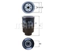Fuel filter Spin-on Filter KC 46 MAHLE for OPEL MITSUBISHI MAZDA DAIHATSU ISUZU