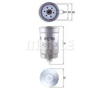 GENUINE MAHLE FUEL FILTER ELEMENT - KC80