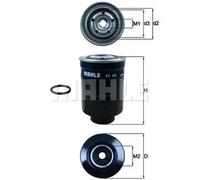 Fuel Filter fits TOYOTA DYNA 2.4D 2.5D 2.8D 3.0D 1977 on Mahle 2330164020 New