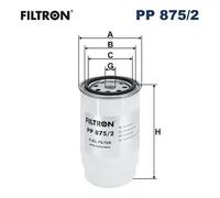 2x ✅Fits FILTRON PP 875/2 Fuel Filter PP 875/2 Fuel filter fits: HYU ⭐UK Seller⭐