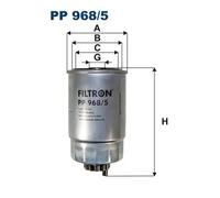 Fuel filter Spin-on Filter PP 968/5 FILTRON for JEEP FIAT LANCIA DODGE CHRYSLER