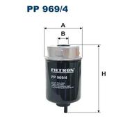 Fuel filter Spin-on Filter PP 969/4 FILTRON for LAND ROVER DEFENDER Cabrio
