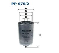 Fits FILTRON PP 979/2 Fuel Filter PP 979/2 Fuel filter fits: HYUNDAI ACCENT IV,