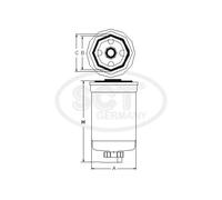 Fuel filter Spin-on Filter ST 6082 SCT - MANNOL for LAND ROVER DISCOVERY IV