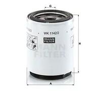Fuel filter Spin-on Filter WK 1142/2 x MANN-FILTER