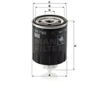 MANN-FILTER WK 718/2 Fuel Filter - for Cars + Transporters