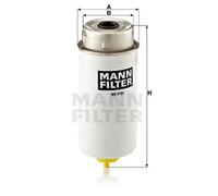 MANN Fuel Spin-On Filter 83mm Diameter 195mm Height Fits Ford Transit 2.4 TDCi