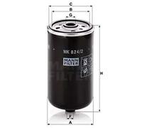 Fuel filter for HYUNDAI KIA MANN-FILTER WK 824/2