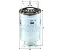 MANN-FILTER WK 828 x Fuel Filter - CARS + TRANSPORTERS