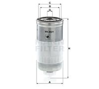 Mann Hummel OE Quality Replacement Fuel Filter WK 845/1