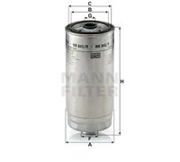 Fuel filter Spin-on Filter WK 845/9 MANN-FILTER for RENAULT TRUCKS MASCOTT Van