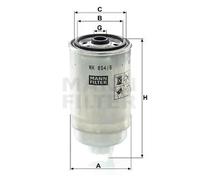 MANN WK854/6 Fuel Filter Fits Alfa Romeo Citroën Fiat Kia Lancia Peugeot