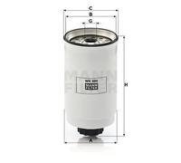 Mann Filter Fuel Filter WK 880 - Screw-on, 85mm x 161mm - Fits Ford Transit/Tourneo/Metrocab