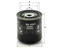 Fuel filter Spin-on Filter WK 920/3 MANN-FILTER for MAZDA 626 Mk II E Van