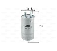 Fuel Filter VALEO Fits FIAT FORD Doblo Cargo Mpv Fiorino Grande Punto 1542785