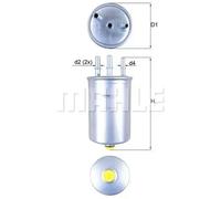 Fuel filter with connection for water sensor KL 511 KNECHT for FORD