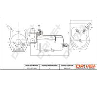 Fuel filter without connection for water sensor DP1110.13.0058 Drve+ for NISSAN