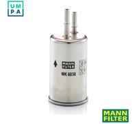 Fuel filter In-Line Filter WK 6038 MANN-FILTER for VOLVO V60 I V70 III S80 II
