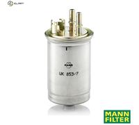 Mann Filter Fuel Filter WK 853/7 In-line - Fits Ford Focus I Saloon