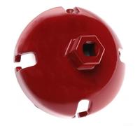 Fuel Filter Wrench, 7/8" Hex and 3/8" Square Drive, Aluminum Automotive Tool, Rust-Resistant Red Anodized, Lightweight for DIY Car Maintenance