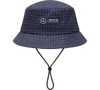 Fuel For Fans Mercedes Benz F1 Special Edition George Russell 2022 Konnichiwa Japanese GP Bucket Hat Navy, Navy, One size