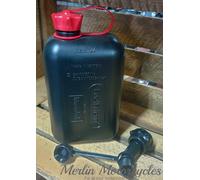 Fuel Friend 2 Ltr Motorcycle, Quad, Off-Road Fuel Can with Filler Spout - Black