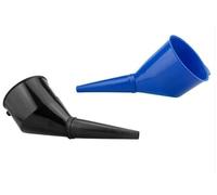 Fuel Funnel with Fine Mesh Filter and Handle for Easy Refilling - Thick Plastic Fuel Funnel for Petrol, Diesel, Oil, Ad-blue, Water, Screen Wash (Black & Blue)