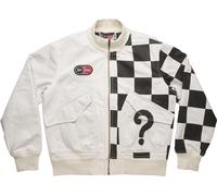 Fuel FxRE Checkers Motocycle Textile Jacket, black-white, size L for Men