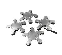 Fuel Gas Cap 4Pcs Car Wheel Center Cap For A4 B8 8P 8V A3 A5 A6 A1 A7 A8 Q2 Q3 Q5 Q7 Q8 Oil Fuel Cap(Silver gery)
