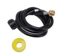 Fuel Gas Extension Hose Adapter Durable High Pressure Brass Connector for Portable BBQ Grill Stove Heater RV Camping 1lb to 20lb Tank (4FT)