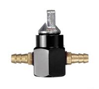 Fuel Gas Shut Off Valve Filter for Tecumseh Engines Model 34279A 34279B 34729 740003B with 1/4 Inch Inlet Outlet (Black 6mm)