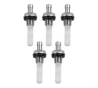 Fuel Gas Tank Joint Filter, 5 Pack Metal Replacement Compatible with GX120 GX200 GX240 GX270 GX340 GX390 Engines for Lawnmower Brushcutter Water Pump Generator