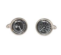 Fuel Gauge and Speedometer Car Dials Cufflinks in Onyx Art Cufflink Box