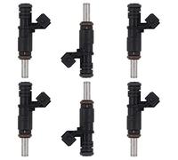 Fuel Injection Valve 6 Pcs Car Engine Fuel Injectors Nozzle Compatible with 528xi 2008 System Replace 1353753163 Nozzles