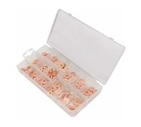 Fuel Injector 200pcs Copper Diesel Injector Ports Washers Fuel Set Seal Rings Assortment Set Injection Nozzles